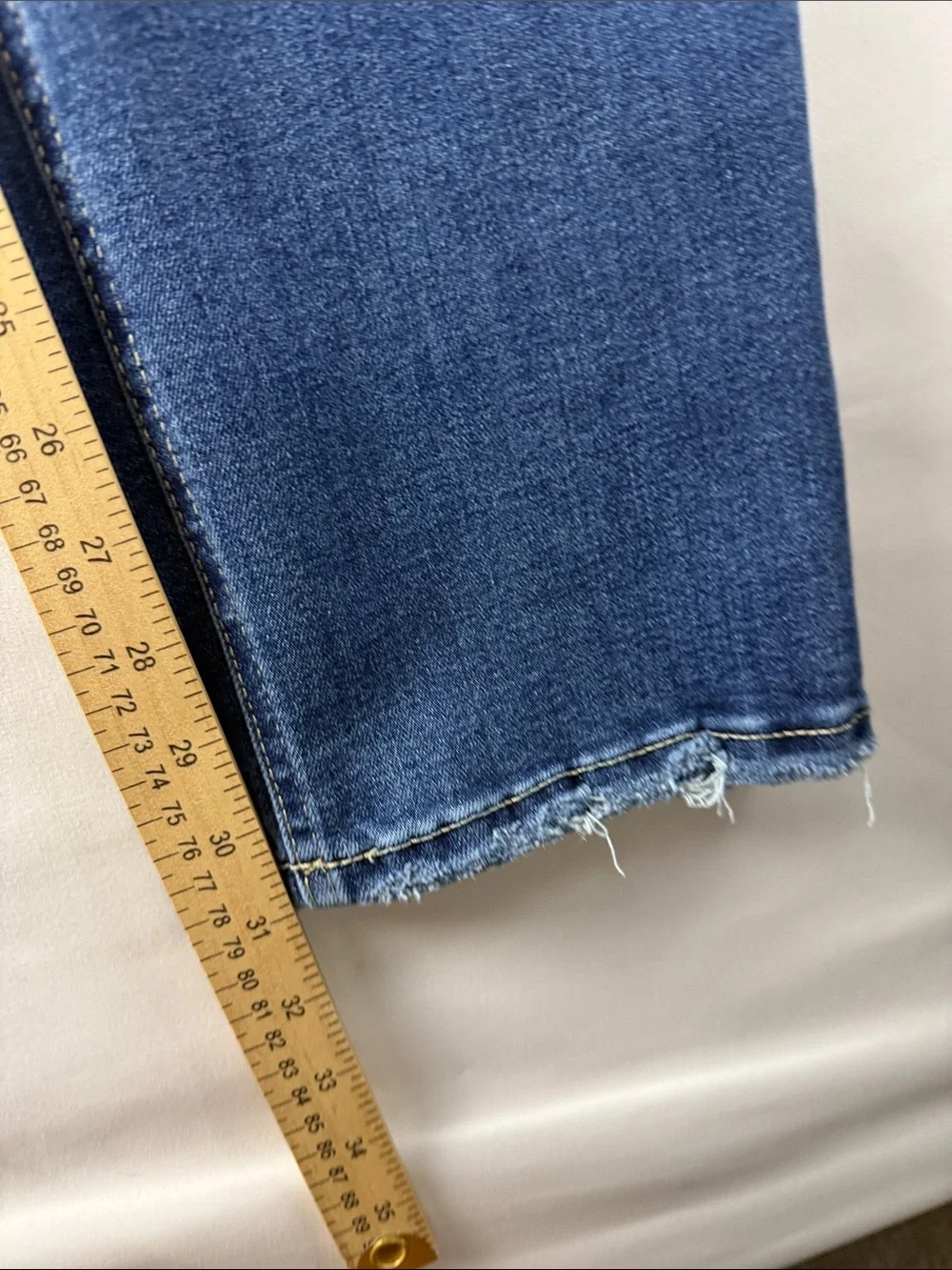 Edgely High Rise Relaxed Straight Jeans Sustainable Stretch Denim Size 10 - Picture 4 of 9